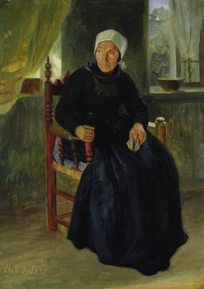 Eine Frau aus Blankenese, 1837 von Jacob Gensler